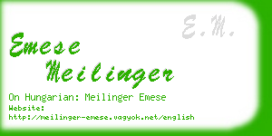 emese meilinger business card